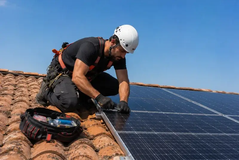 Maintenance et monitoring de panneaux solaires à Exoudun